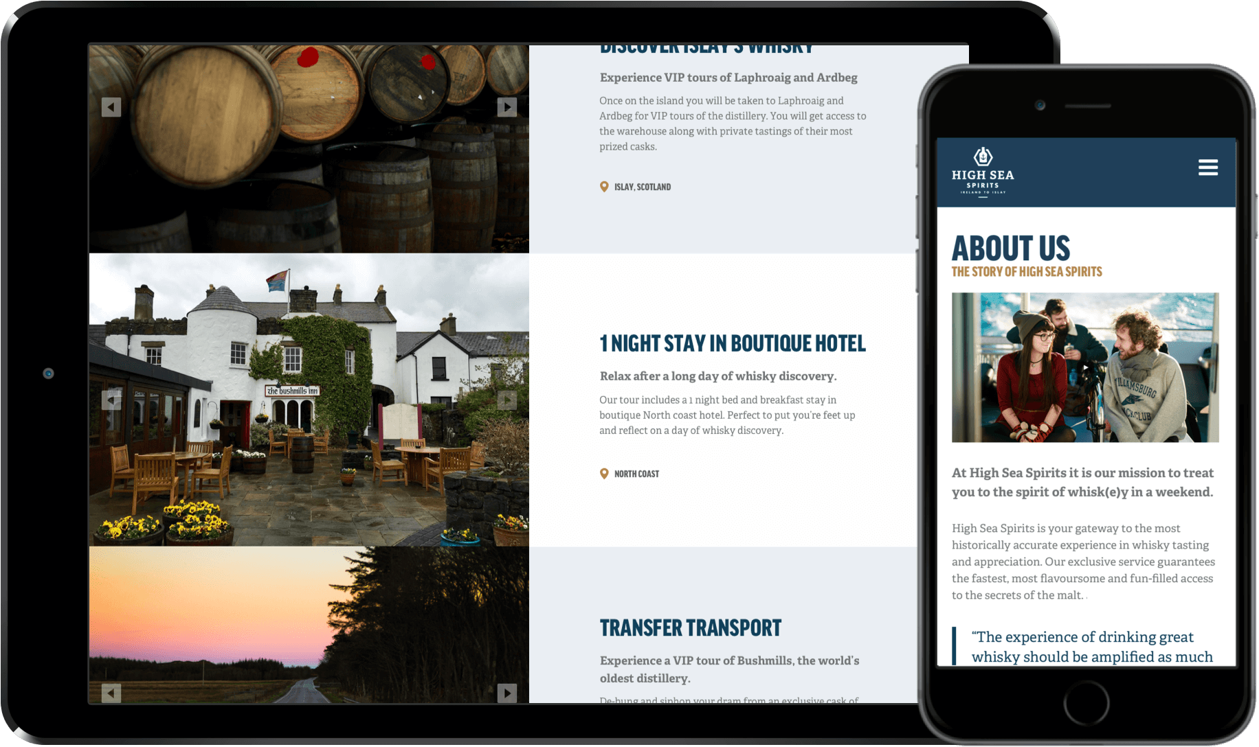 High Sea Spirits Responsive Website